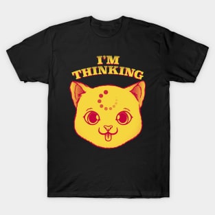 I'm Thinking Funny Cat by Tobe Fonseca T-Shirt